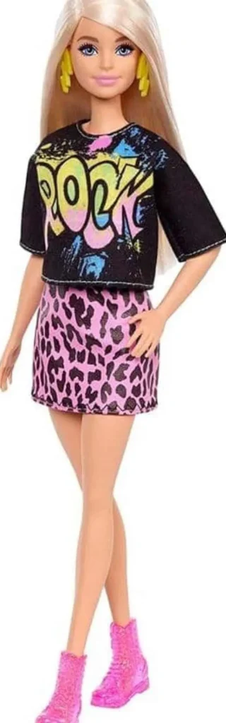 Barbie Fashionistas Blond Hair with Rock Tee and Skirt Fashion