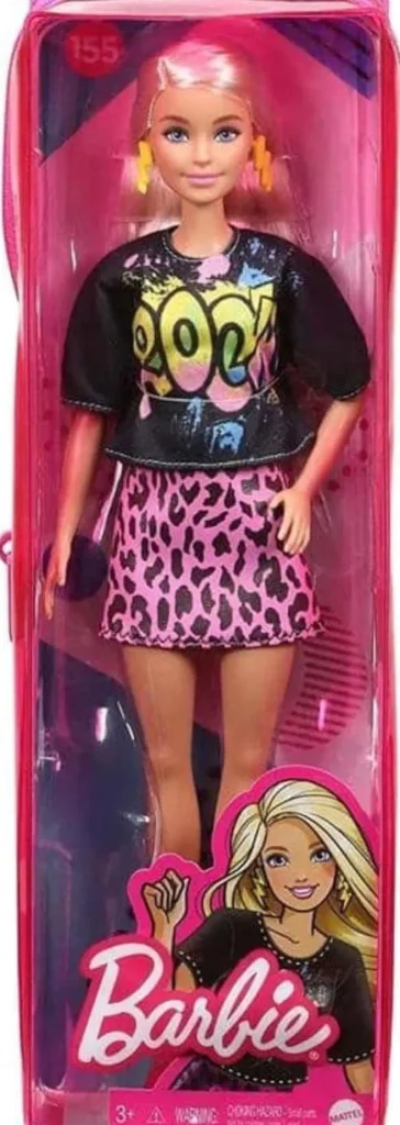 Barbie Fashionistas Blond Hair with Rock Tee and Skirt Fashion