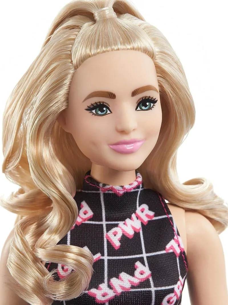 barbie_fashionistas_doll__1-4.webp Barbie Fashionistas Doll - Curvy Blonde in Girl Power Outfit Sale