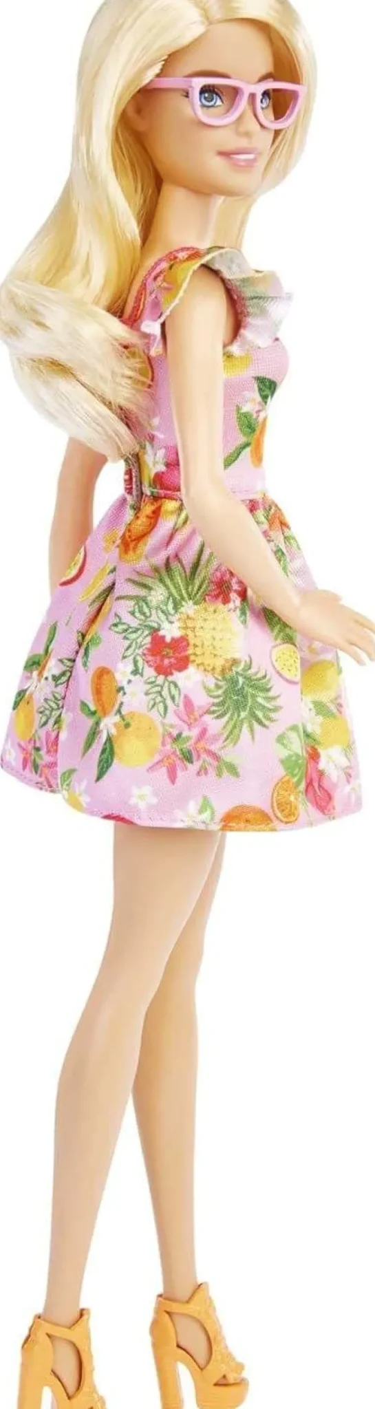 Barbie Fashionistas Doll Blonde Hair Fruit Print Dress Clearance