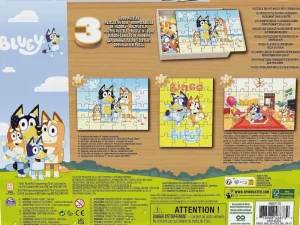 Games and Puzzles Bluey 3 Wood Puzzles Jigsaw Bundle Sale