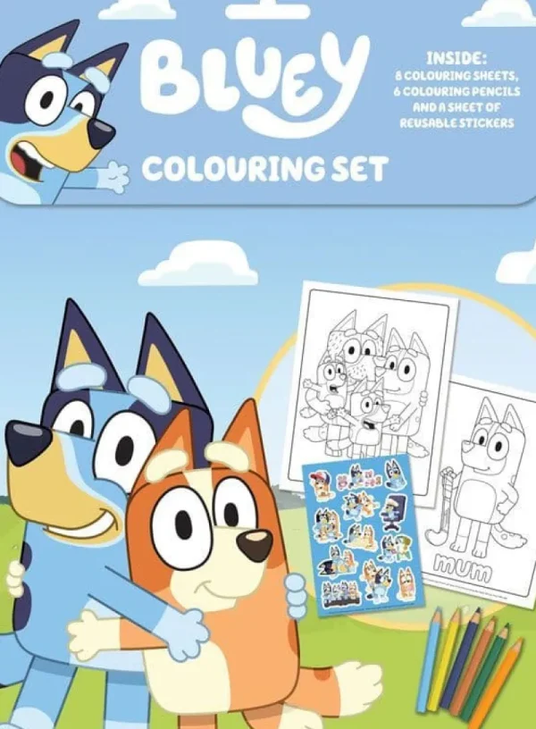 Art and Crafts Bluey Colouring Set Fashion