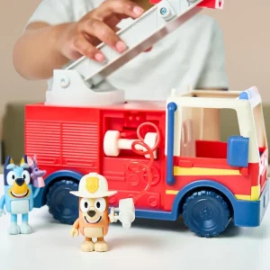 Bluey Firetruck Including Exclusive Firefighter Bingo and Bob Bilby Figures Fashion