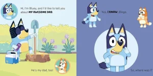 Bluey My Dad Is Awesome Story Book Hot