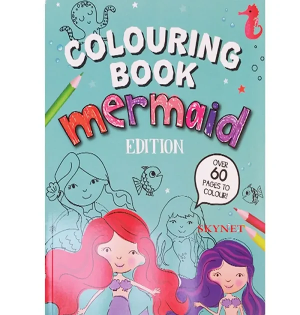 Art and Crafts Children s Kid s Boys Girls Colouring Book Mermaid Edition 60 Pages To Colour In New