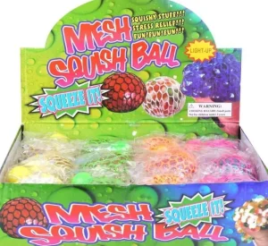 Sensory Toys Light Up Glitter Mesh Sensory Ball Fashion