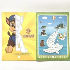 Art and Crafts Paw Patrol Sticker by Number Activity Book New