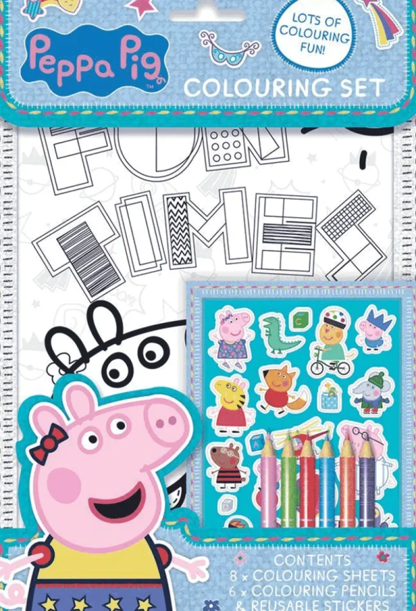 Peppa Pig Colouring Activity Set Clearance