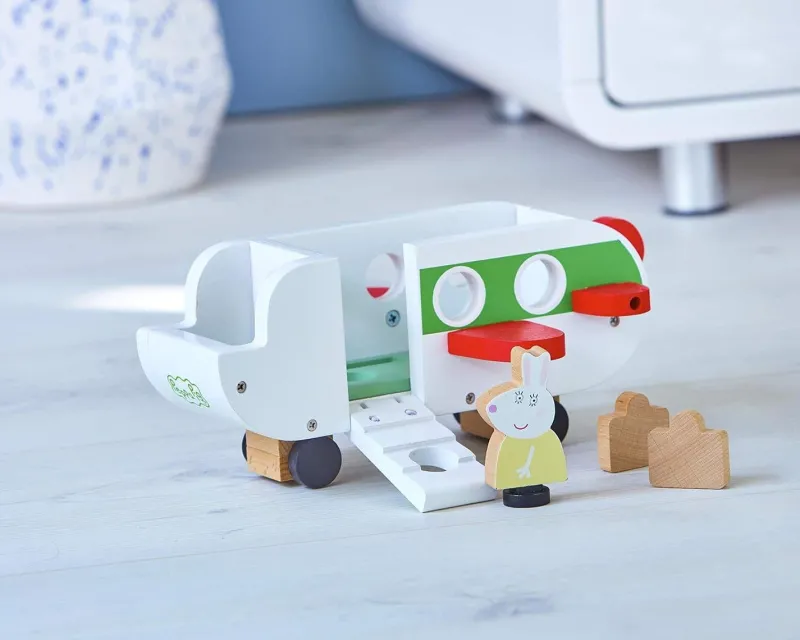 peppa_pig_wooden_aeroplan_1.webp Peppa Pig Wooden Aeroplane push along vehicle Fashion