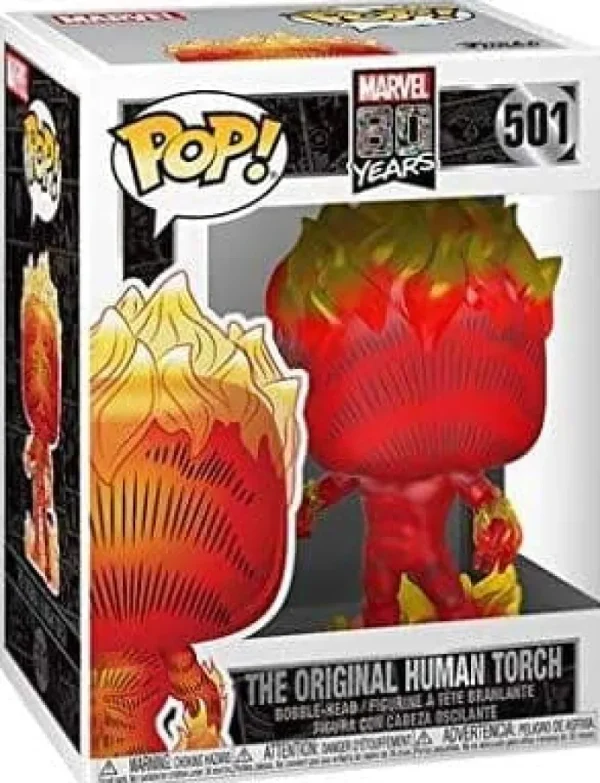 Funko Pop Vinyl Pop Vinyl Marvel 80th Anniversary The Original Human Torch Hot