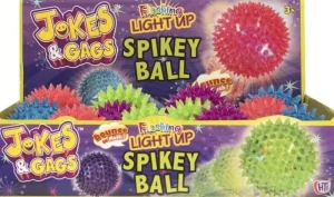 Fun Stationery/Gags and Jokes Sensory Light-Up Spikey Ball Assortment Hot
