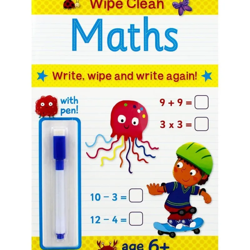 wipe_clean_maths__age__pl_0.webp Art and Crafts Wipe Clean Maths - Age 6 Plus New