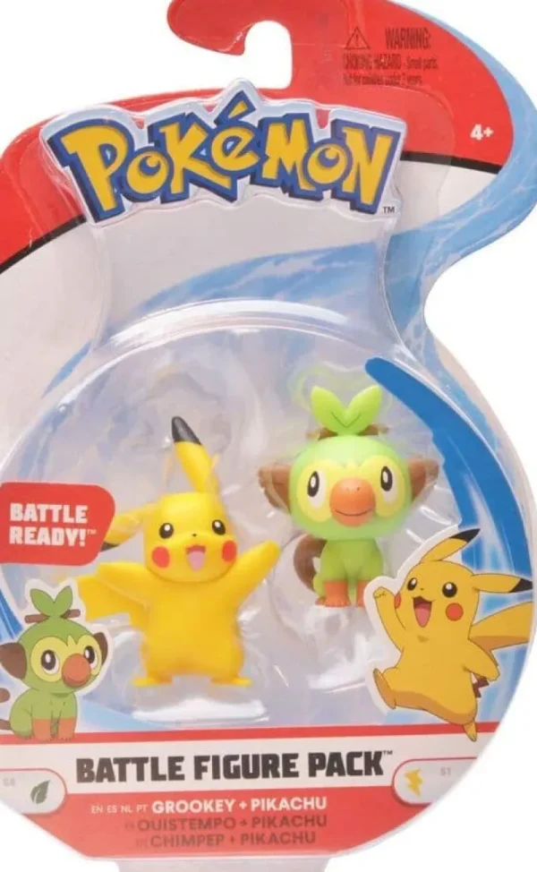 Pokemon Battle Ready Grookey & Pikachu Figures Online