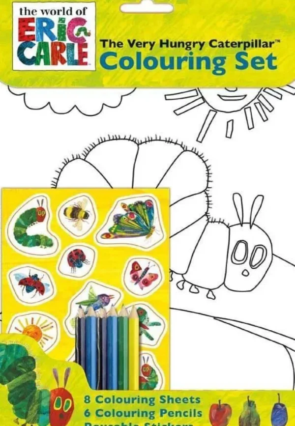 Art and Crafts The Very Hungry Caterpillar Colouring Set New