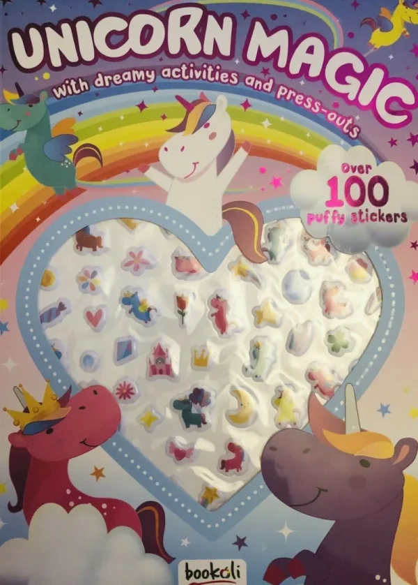 Art and Crafts Unicorn Magic Puffy Sticker Book Outlet